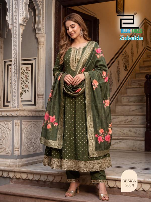 Blue hills zubeida anarkali designer kurtis wholesale online